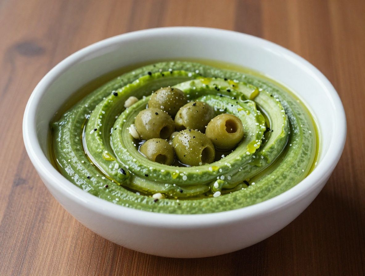 Barevný talíř s čerstvou středomořskou stravou — zelenina, luštěniny a olivový olej, vyrovnaná výživa na světlém pozadí