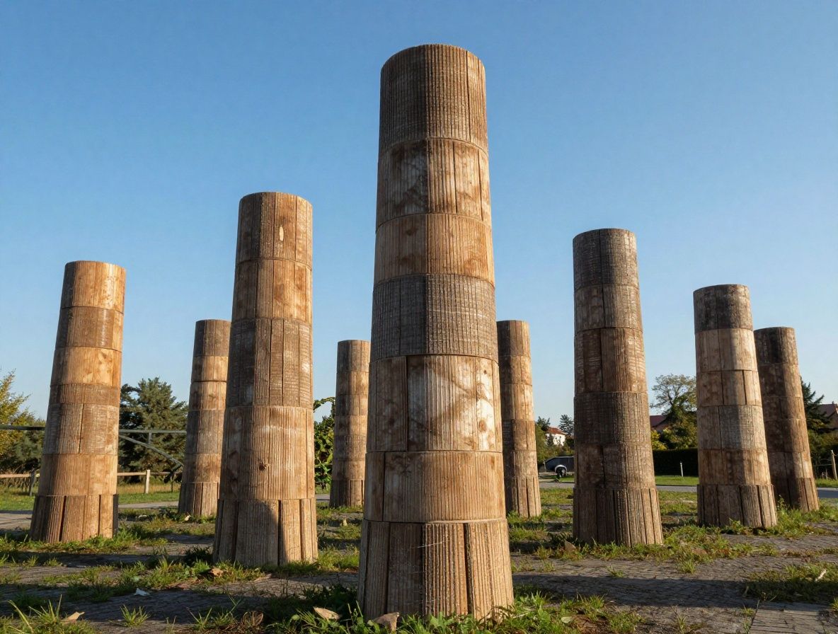 Abstraktní zobrazení rovnováhy a harmonie — kamenné kamínky vyskládané do věže na klidné vodní hladině s odrazem oblohy